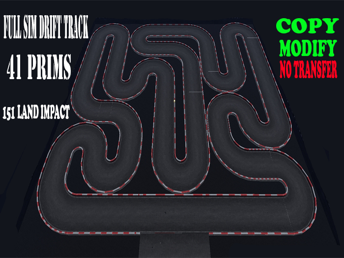 Second life marketplace dmc full sim drift track